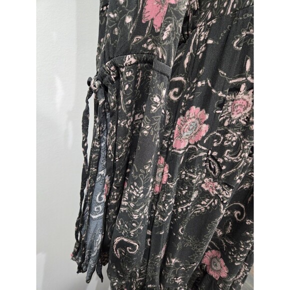 NWT Style&Co Floral Boho Peasant Dress Crochet Bell Sleeves Boho Fairy Small‎ S - Picture 7 of 10